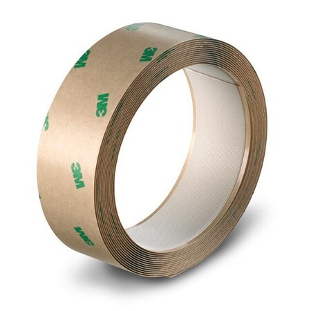 3M Reclosable Fastener, Acrylic Adhesive, 50 yds, 1 in Wd, White 7100007616